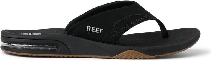 Reef Herren Fanning Flipflop 36 EU Schwarz Black Silver Bls, 36 EU Schwarz Black Silver Bls