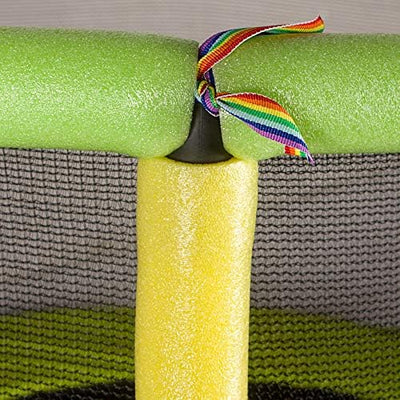 SixBros. SixJump Kindertrampolin für den Garten und Indoor, Gartentrampolin 1,22m inkl. Sicherheitsn