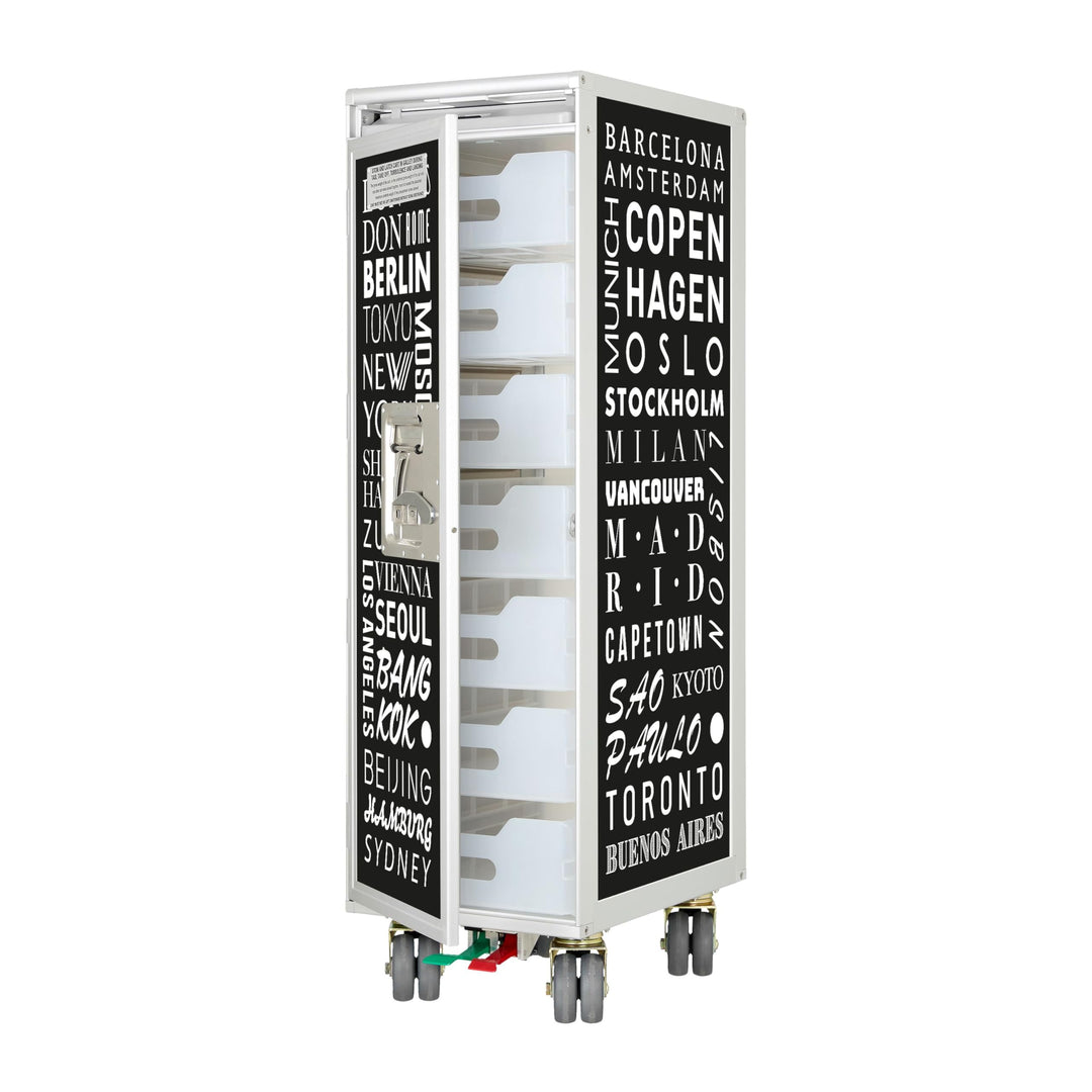 Airline Trolley Cosmopolitan, Büroschrank, Industrial Style Möbel, Schubladenschrank, Norm: Atlas, 1