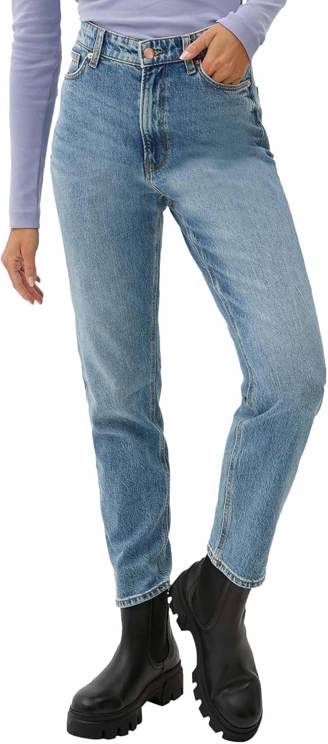 Q/S by s.Oliver Women's Jeans-Hose 7/8, Blue, 42
