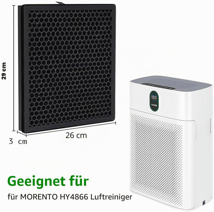 Ersatz-Ersatzteile für MORENTO HY4866 Luftreiniger H13 Ture HEPA-Filter