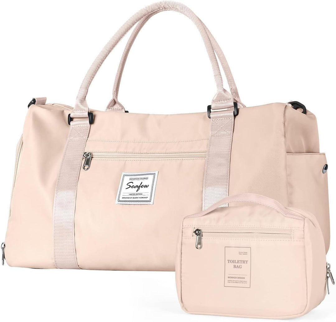 Sport Duffel Bag Damen,Sporttasche mit Nassfach&Schuhfach Reise Duffel Bags Übernachtungstasche Leic