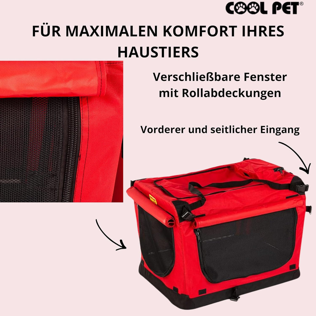 Hundetransportbox 102 * 69 * 80cm 3XL, Autotasche, Autobox, Hundebox, Faltbare Transportbox, Box für