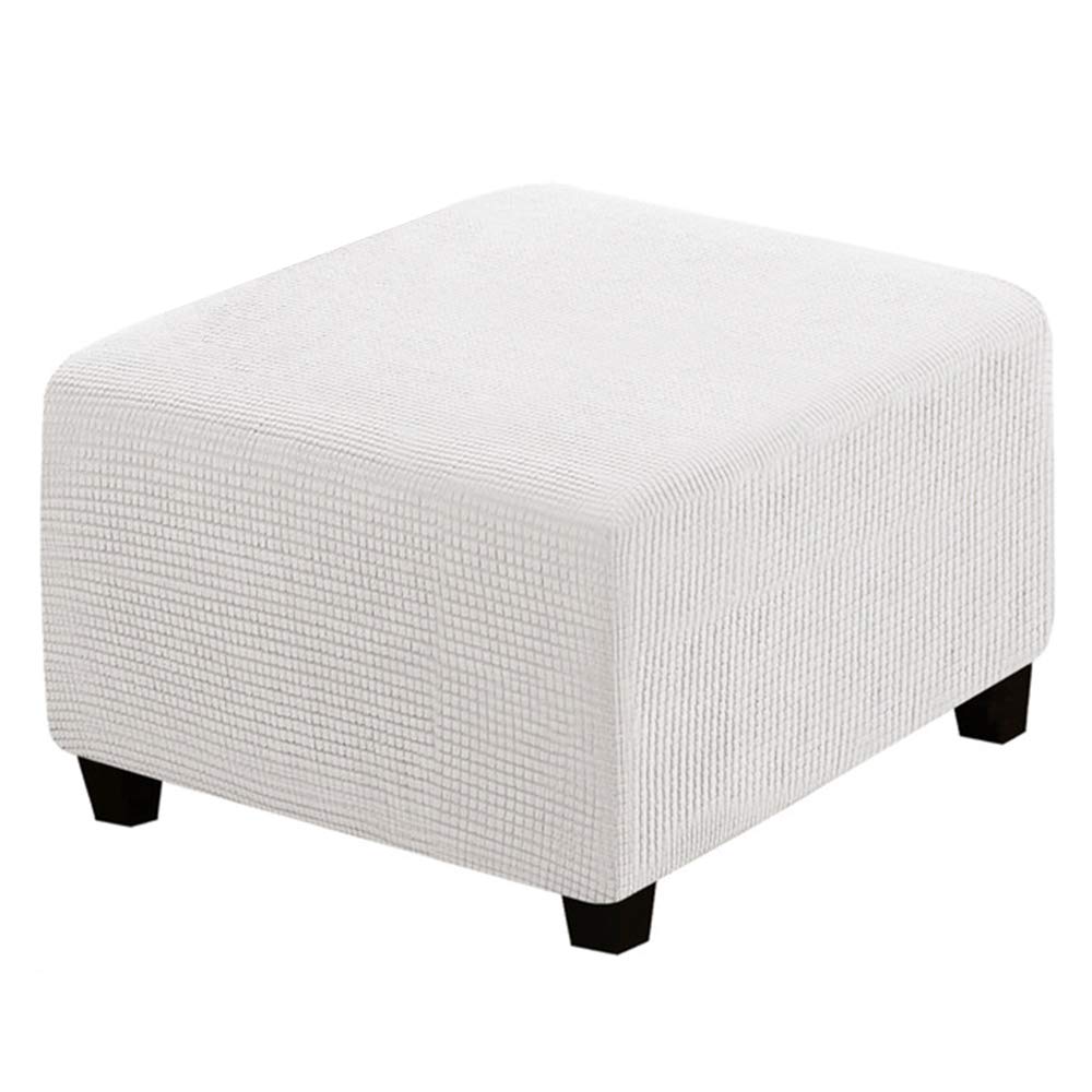 C/N Quadratischer Sitzsackbezug, elastisch, quadratischer Ottoman-Bezug, Hocker, quadratisch, Hocker