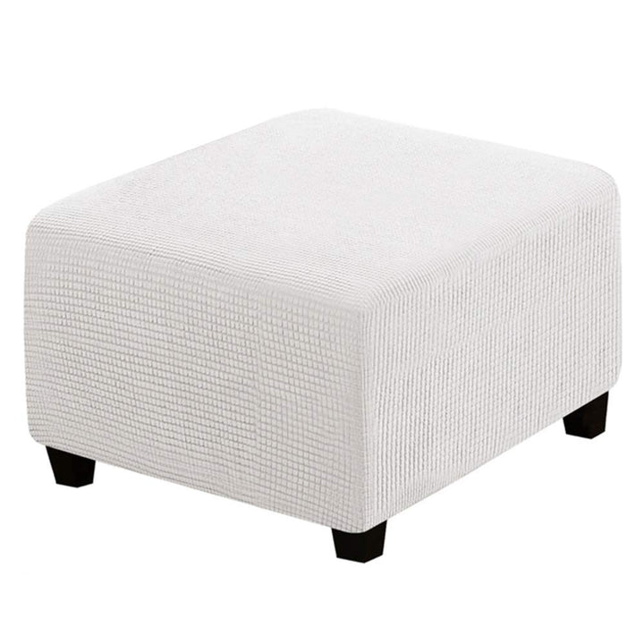 C/N Quadratischer Sitzsackbezug, elastisch, quadratischer Ottoman-Bezug, Hocker, quadratisch, Hocker