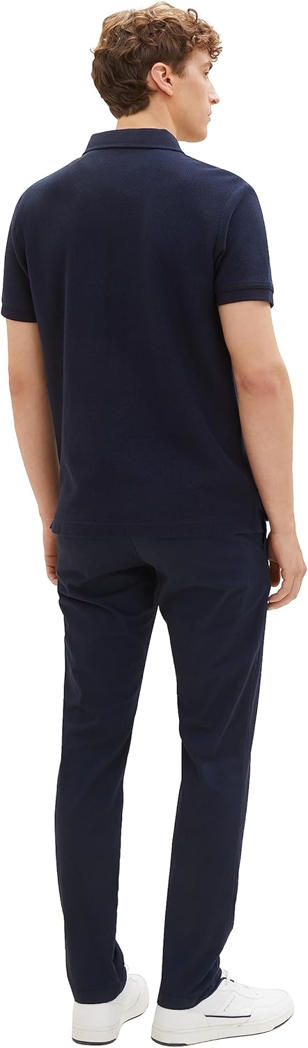 TOM TAILOR Denim Herren Slim Fit Chino Hose aus Baumwolle 33W / 32L 10668 - Sky Captain Blue, 33W /