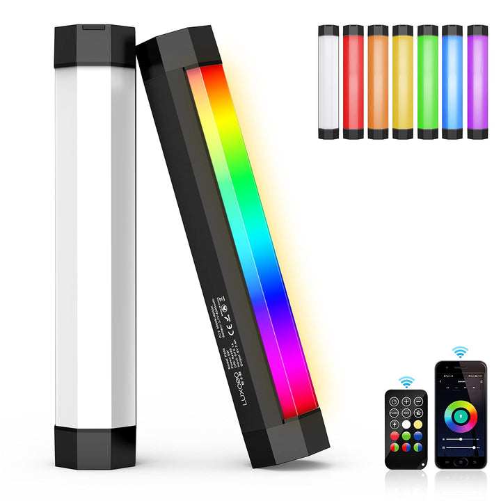LUXCEO P200 LED Videoleuchte Leuchtstab Handheld Fotografie Licht Wasserdichtes 200-mm RGB Röhrenlic