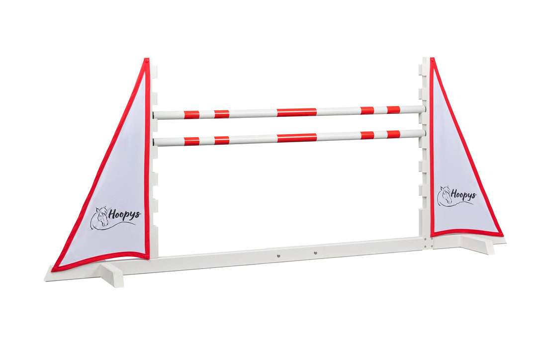 Hobby Horse Hindernis für Kinder zum Springen in rot - 120cm Breite I Steckhürden Höhenverstellbar 2