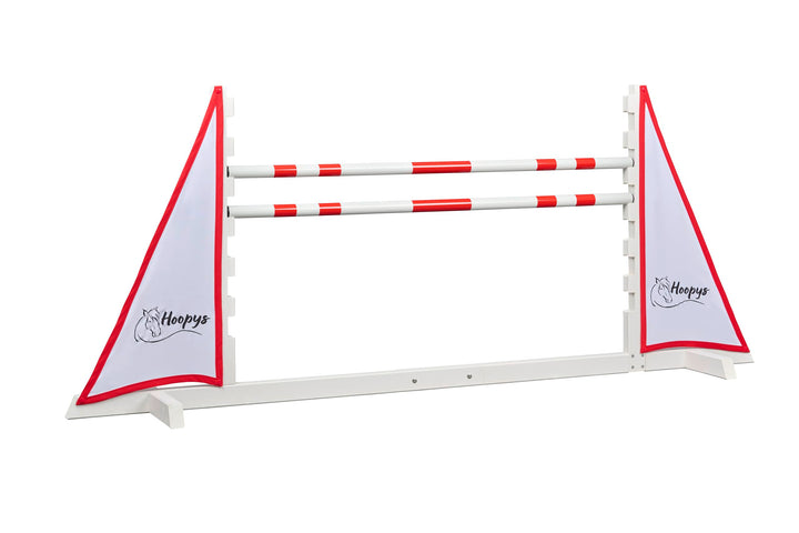 Hobby Horse Hindernis für Kinder zum Springen in rot - 120cm Breite I Steckhürden Höhenverstellbar 2