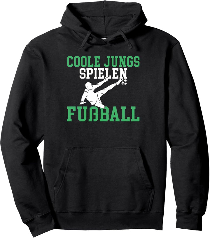 Coole Jungs spielen Fussball Motiv für echte Fussballer Pullover Hoodie