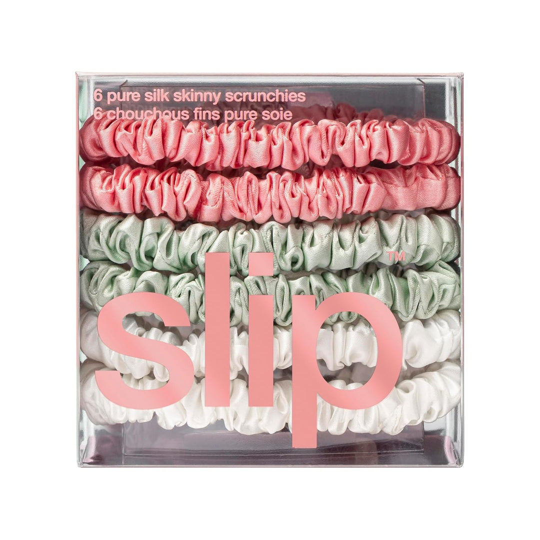 Slip Silk Pure Silk Haargummi Set - Bellerose - Skinny Scrunchie Set aus reiner Maulbeerseide - haar