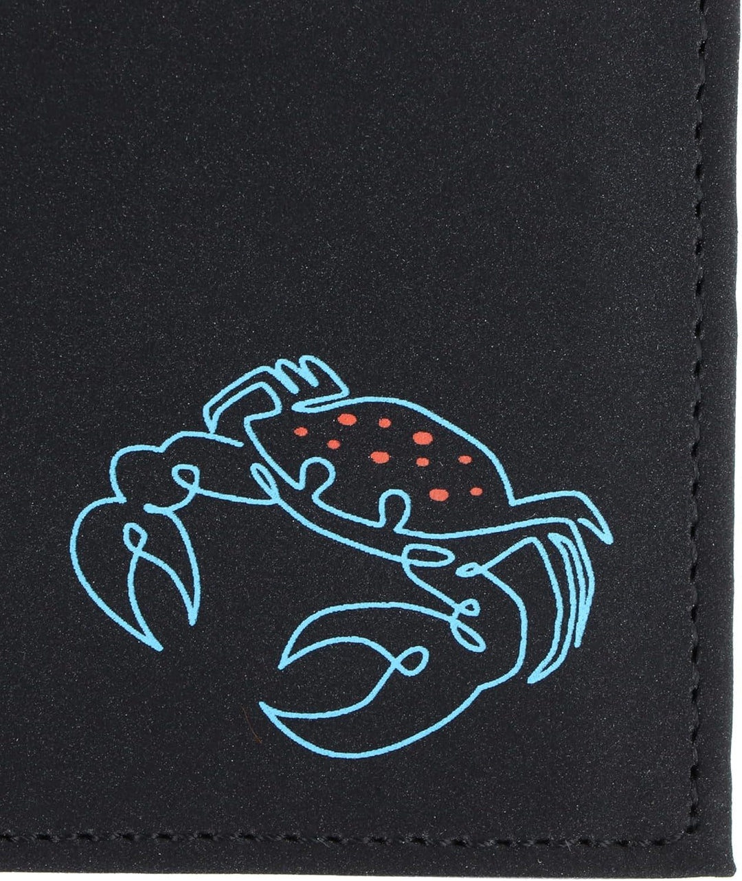 Geldbörse New Cryptan RFID Protect Kombibörse Crab Print Cyan Black, Crab Print Cyan Black