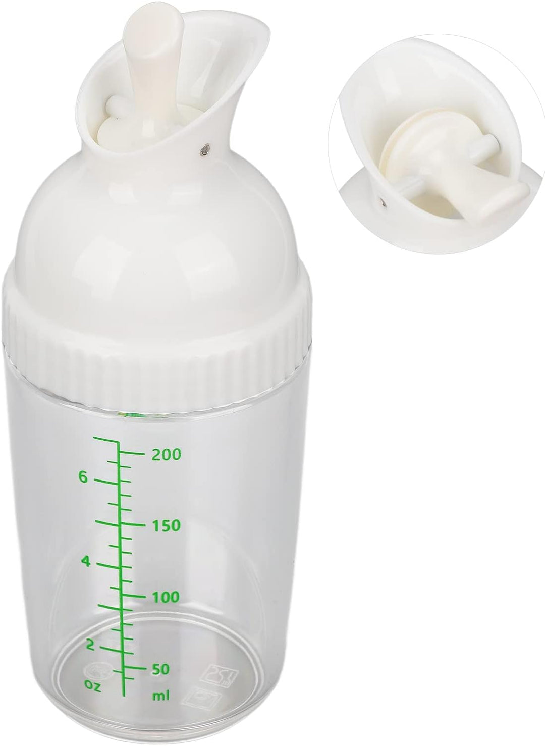 200 Ml Salatdressing-Shaker BPA-frei Verhindert Auslaufen Salatdressingglas mit Deckel für die Küche