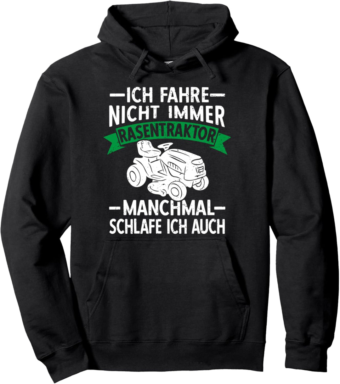 Rasentraktor Aufsitzmäher Rasen mähen Lustige Gartenarbeit Pullover Hoodie