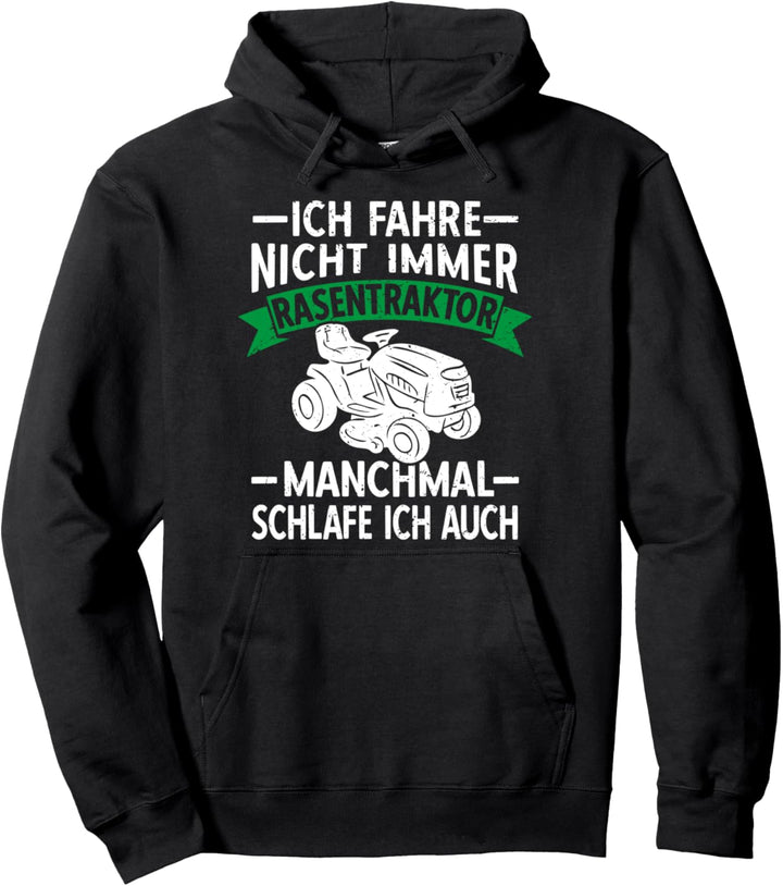 Rasentraktor Aufsitzmäher Rasen mähen Lustige Gartenarbeit Pullover Hoodie