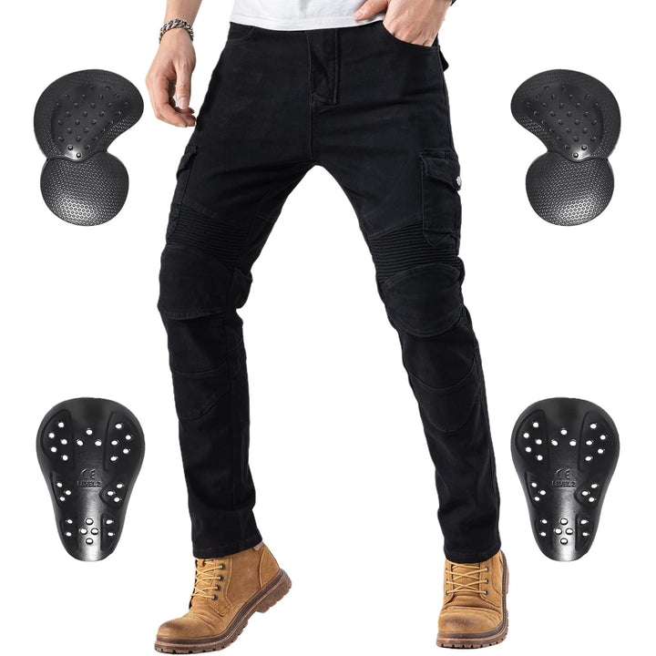 CTBQiTom Morradhose Herren Motorrad Hosen Motorrad Jeans Motorradhose Jeans Gepanzert mit CE Rüstung
