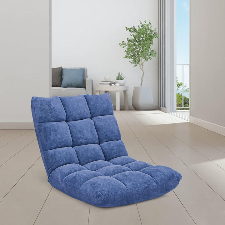 GOPLUS Bodenstuhl, Bodensofa mit Rückenlehne, Bodensessel mit Schlaffunktion, Floor Chair, Lazy Sofa