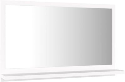 MNISDFL Waschtischunterschrank Waschbecken Badezimmer-Schrank Badspiegel Weiss 60x10.5x37 cm Holzwer