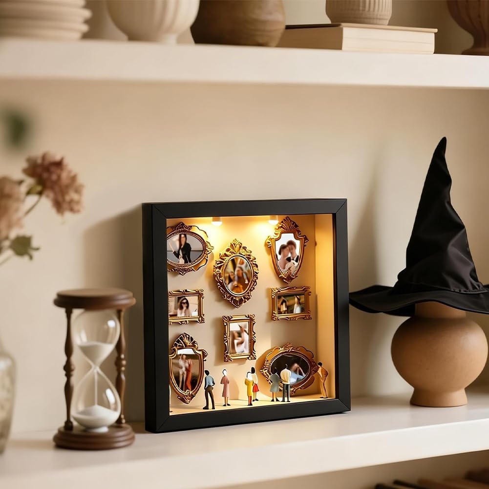 DIY Mini Museum Silhouette Box, Tiny Museum Silhouette Box, mit Lichtern, Feiern Sie Ihre einzigarti