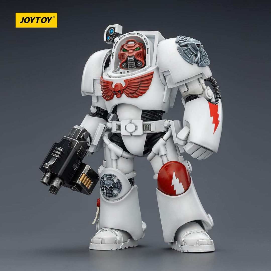 JOYTOY Warhammer 40K White Scars Terminator 2 with Power Fist and Storm Bolter 1/18 Action Figur，Sam