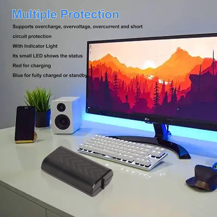 Controller Akkupack, 1200mAh Akkupack, ONE Controller Akkupack mit Ladeanzeige USB-Kabel für ONE S X