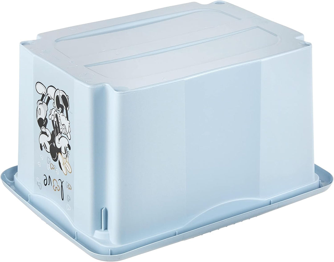keeeper Micky Maus Aufbewahrungsbox mit Deckel, Dreh- und stapelbar, Für Kinder, 15 l, Karolina, Clo