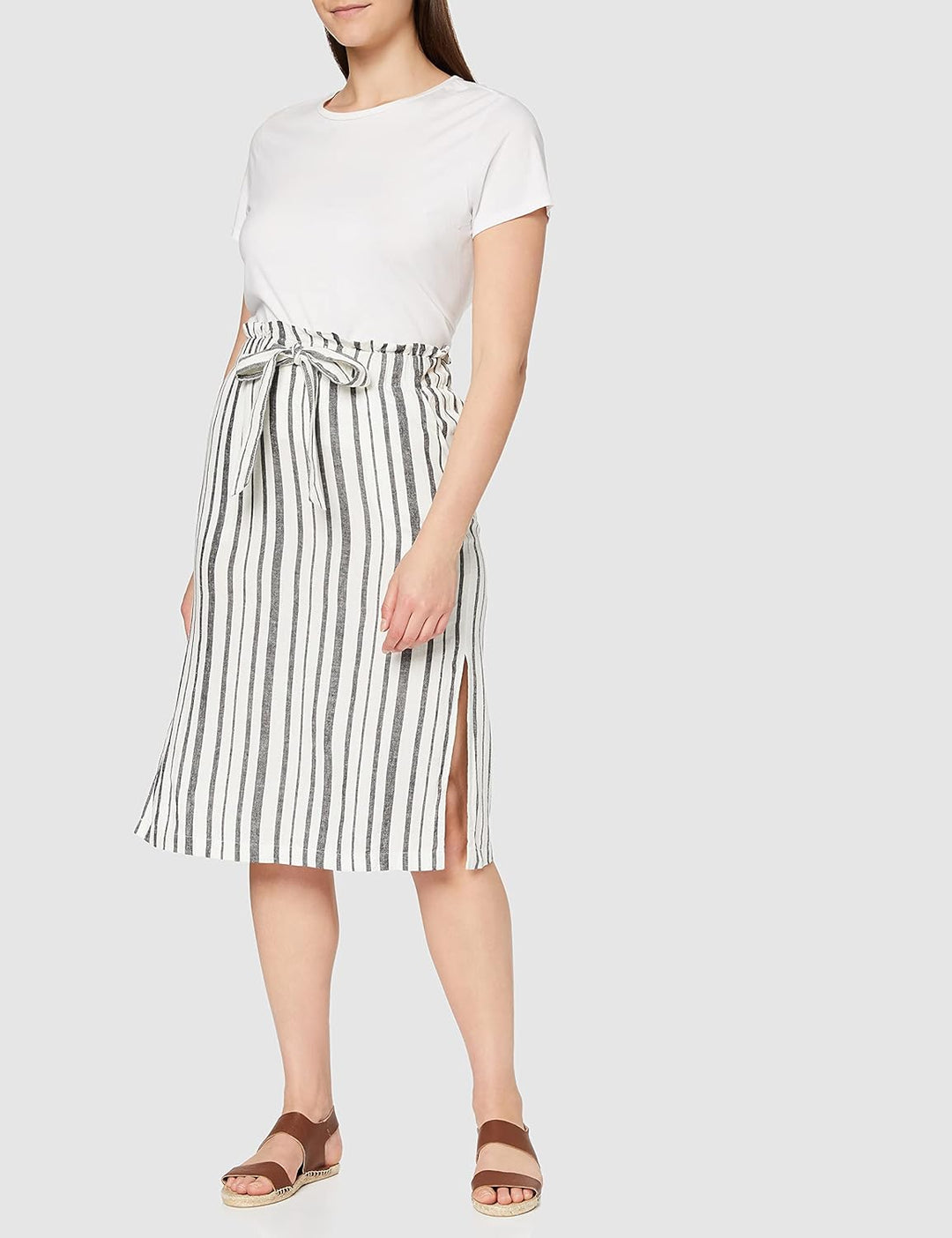 FIND Damen Rs-0116 rock, Mehrfarbig (BLACK /WHITE STRIPE), 36 (Herstellergrösse: Small)