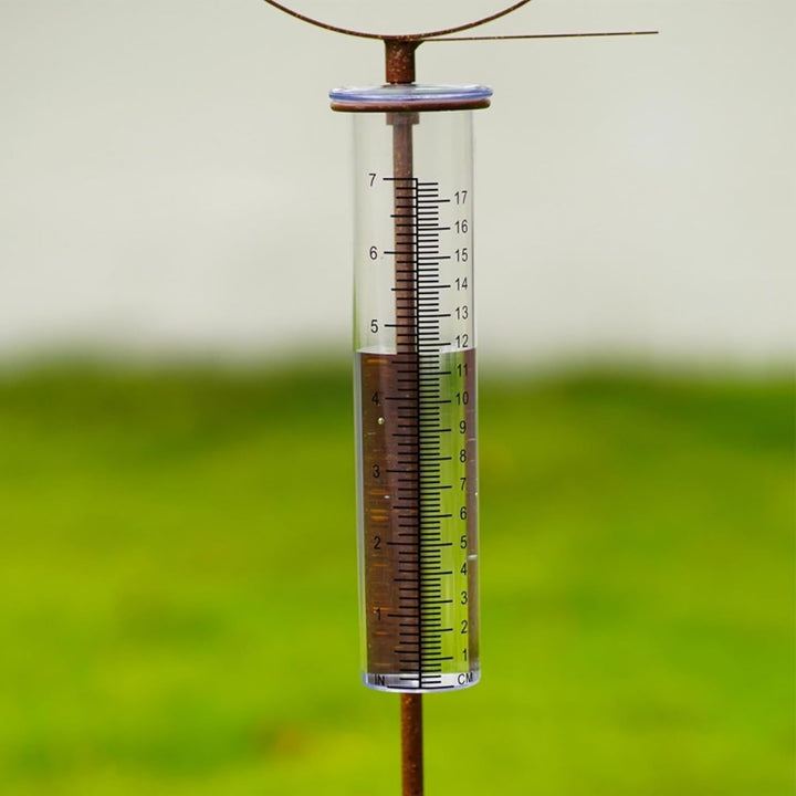 Regenmesser, Schneckenpfahl, Outdoor-Monitor, Regenausrüstung, zuverlässiges Metall, Terrassenorname