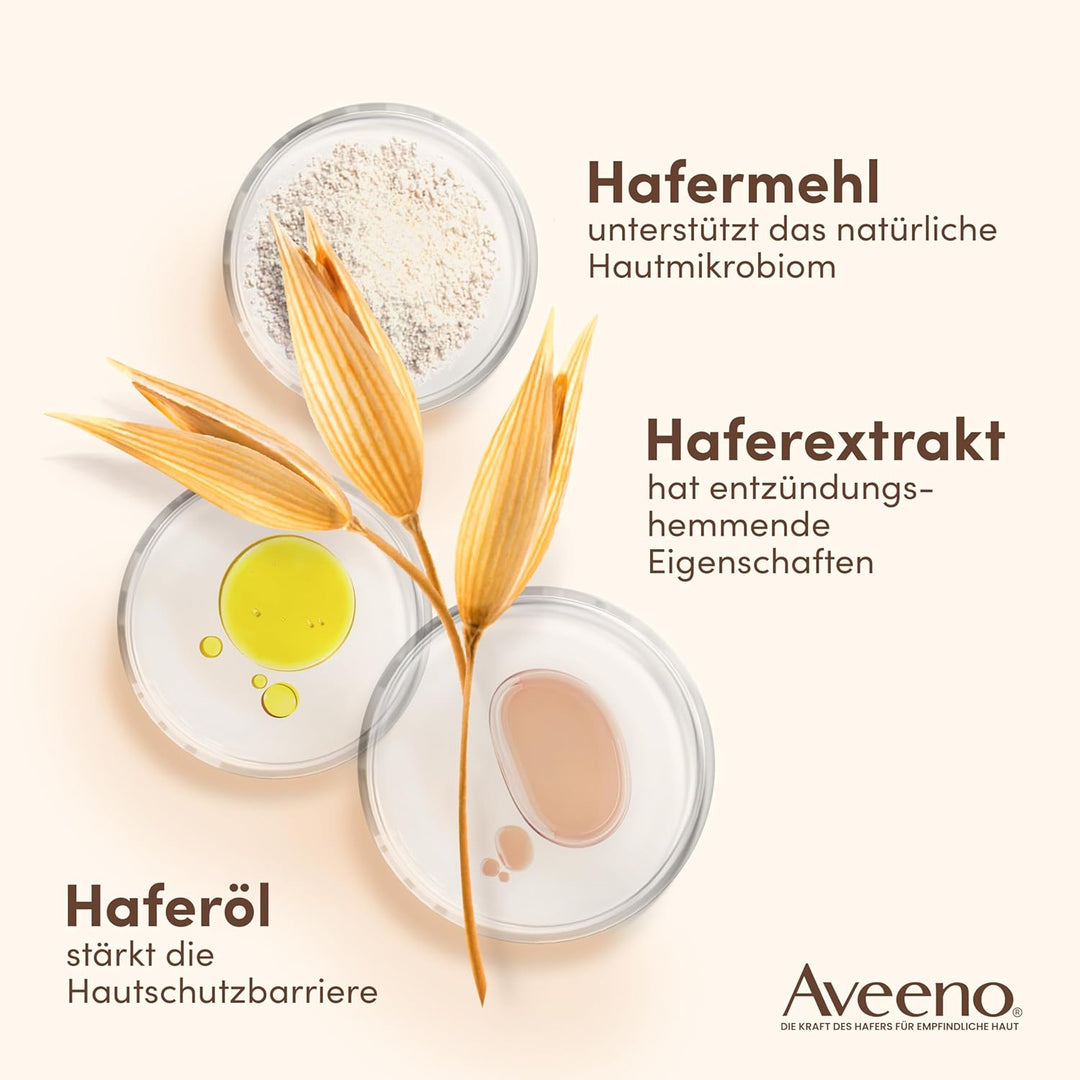 Aveeno Skin Relief veganes Duschgel seifenfreie Pflegedusche mit beruhigendem 3-fachem Haferkomplex