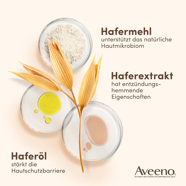 Aveeno Skin Relief veganes Duschgel seifenfreie Pflegedusche mit beruhigendem 3-fachem Haferkomplex