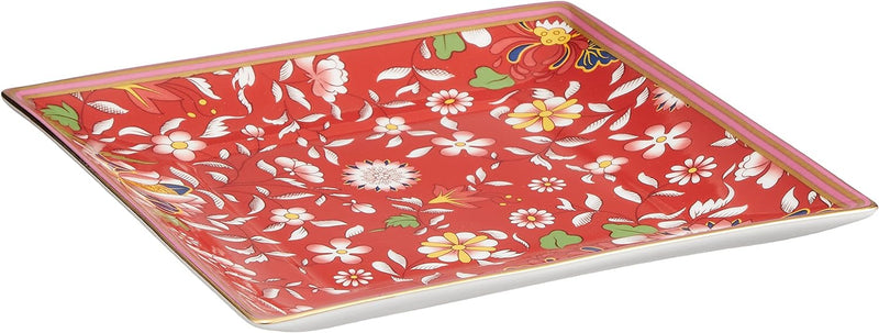 Wedgwood Crimson Jewel Wonderlust Tablett, 14,5 cm, mehrfarbig Purpurfarbener Schmuckstein, Purpurfa