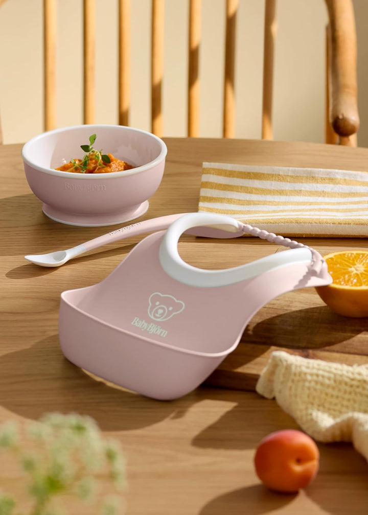 BabyBjörn Kindergeschirr, 3 Teile, Blassrosa, Blassrosa