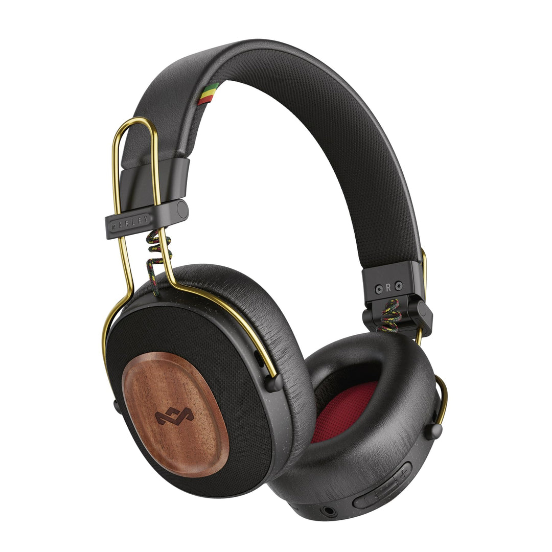 House of Marley Positive Vibration Riddim kabellose On-Ear Bluetooth Kopfhörer - 50 Std. Spielzeit,
