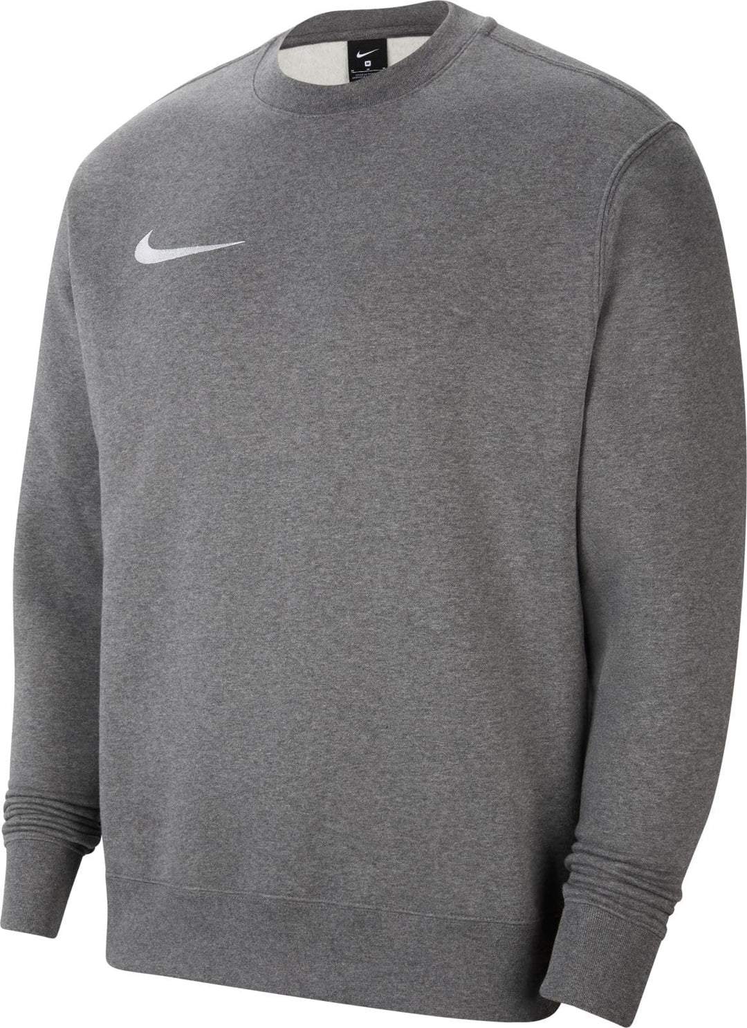 Nike Herren M Nk FLC Park20 Crew Sweatshirt (1er Pack) S Charcoal Heathr/White, S Charcoal Heathr/Wh