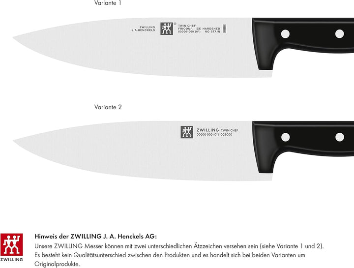 ZWILLING Twin Chef Schälmesser, Klingenlänge: 7 cm, Gebogenes Klingenblatt, Rostfreier Spezialstahl/