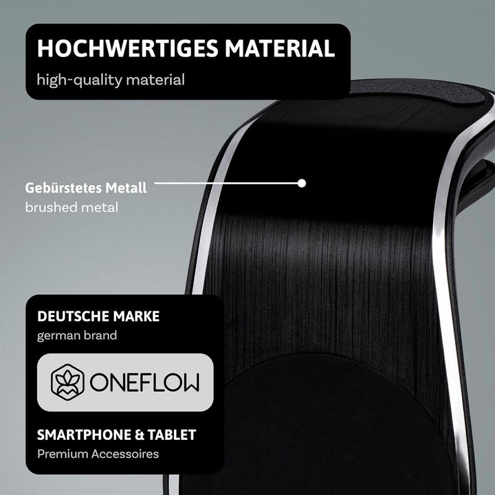 ONEFLOW Car Flex Grip für Samsung Galaxy, Apple iPhone, Huawei, Sony, usw. – Auto Handyhalter für da