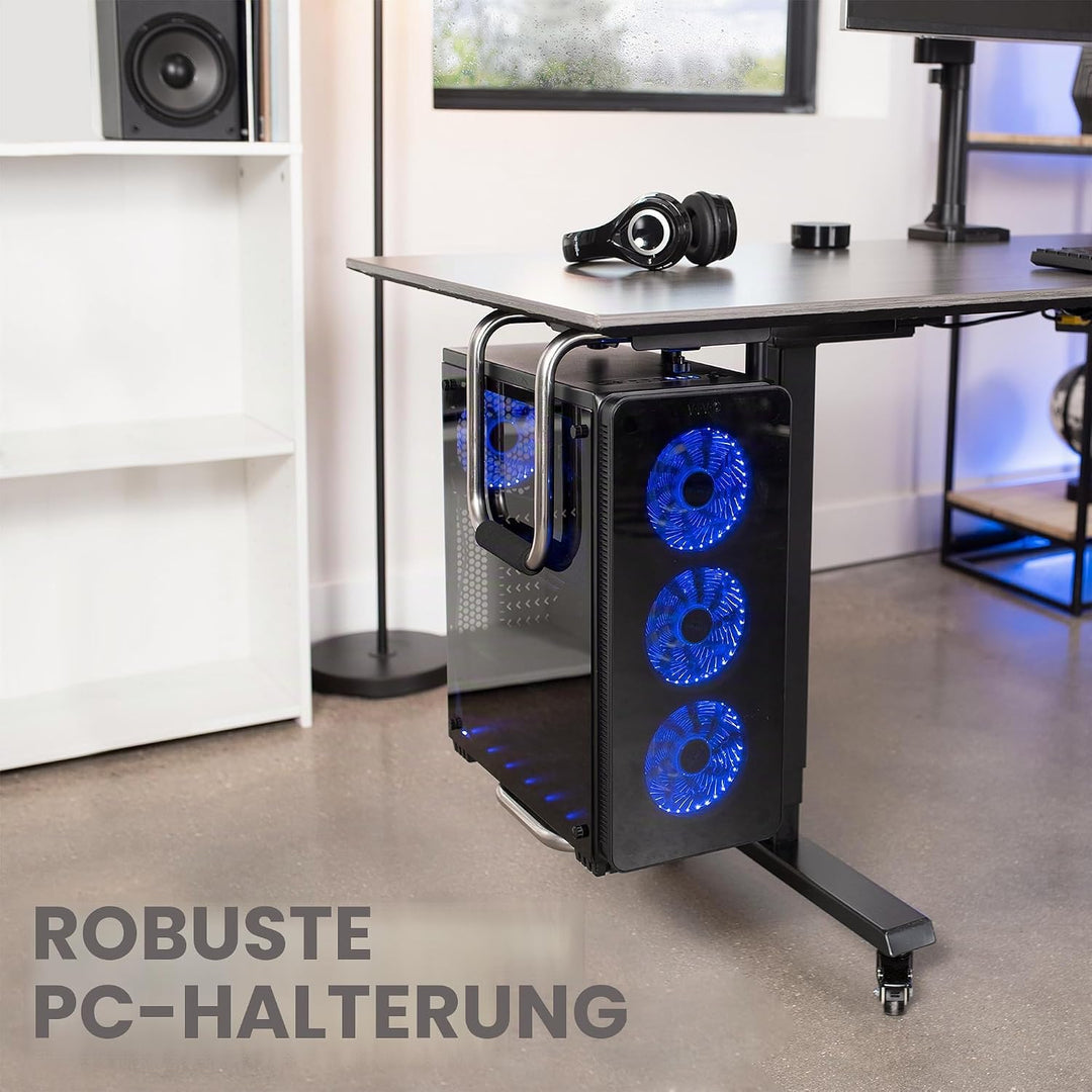 VIVO MOUNT-PC04A Computergehäuse-Halterung für den Schreibtisch bis zu 30 kg Large, Large