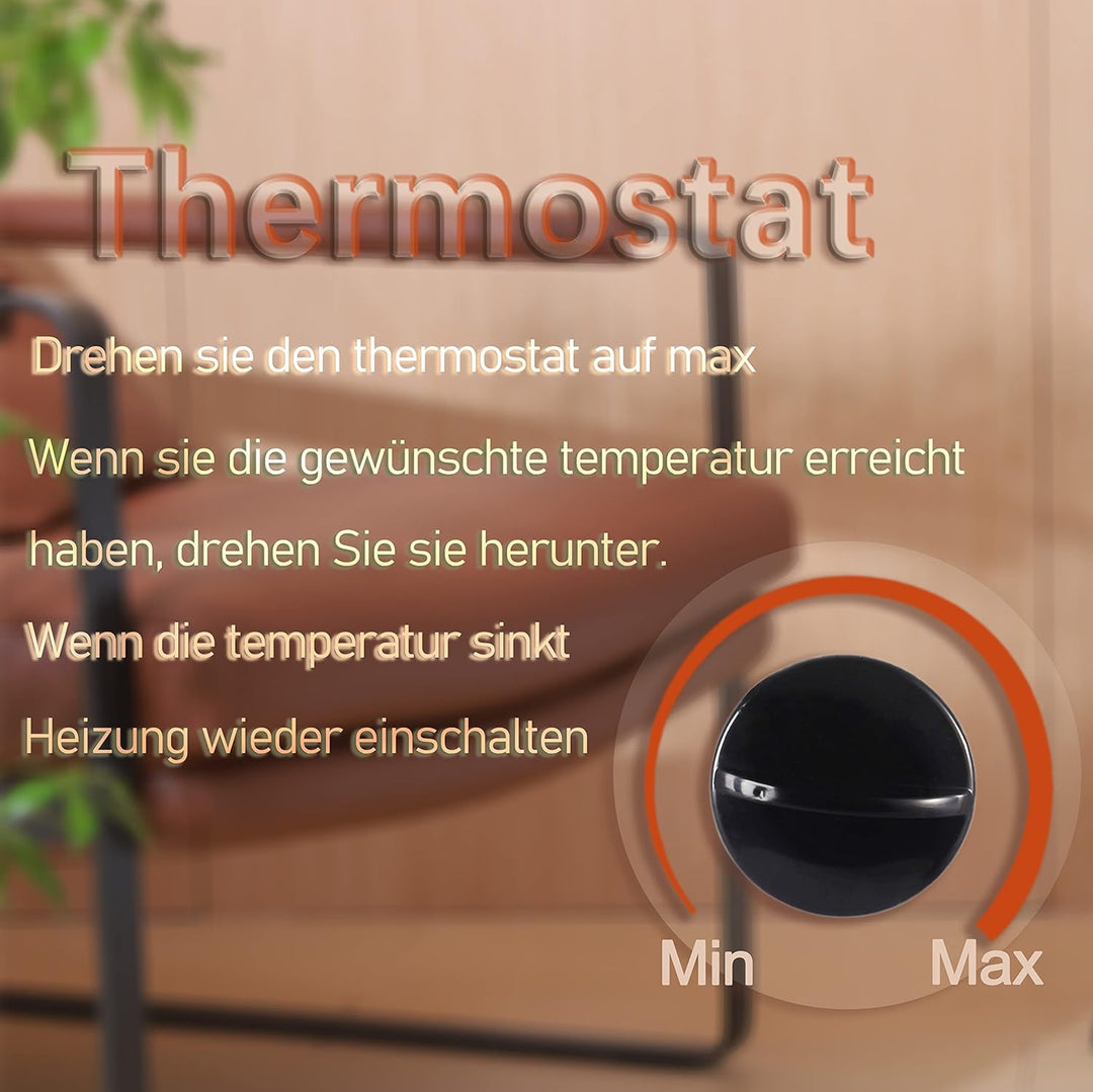 DONYER POWER Konvektor-Heizkörper 2000W Raumheizung mit Einstellbarem Thermostat Nicht Vorjähriges I