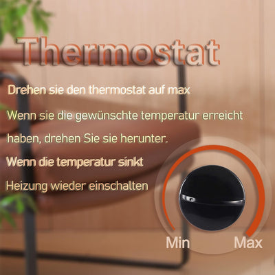 DONYER POWER Konvektor-Heizkörper 2000W Raumheizung mit Einstellbarem Thermostat Nicht Vorjähriges I