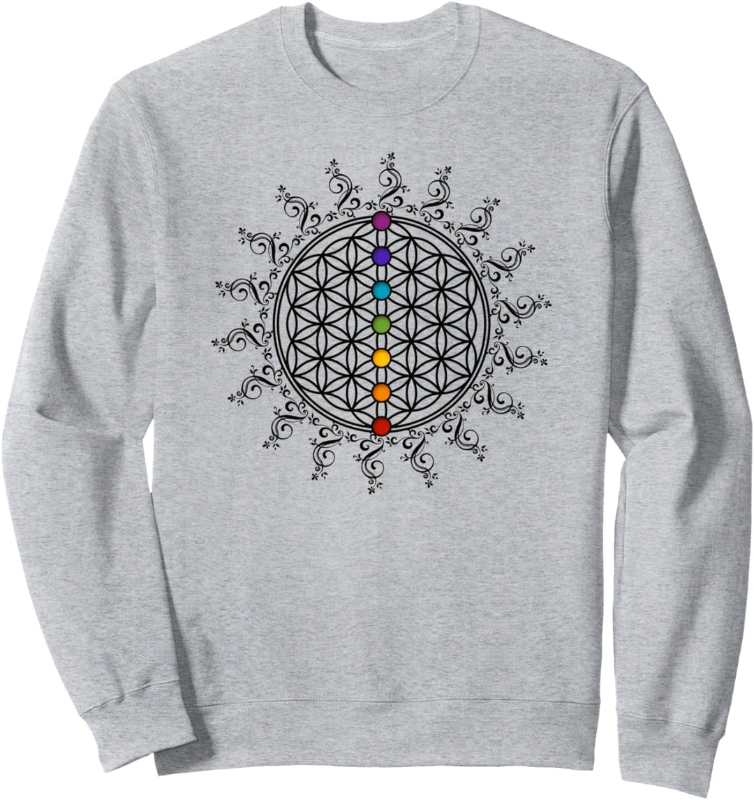 Blume des Lebens, Chakra, Sacred Geometry, Flower of Life Sweatshirt