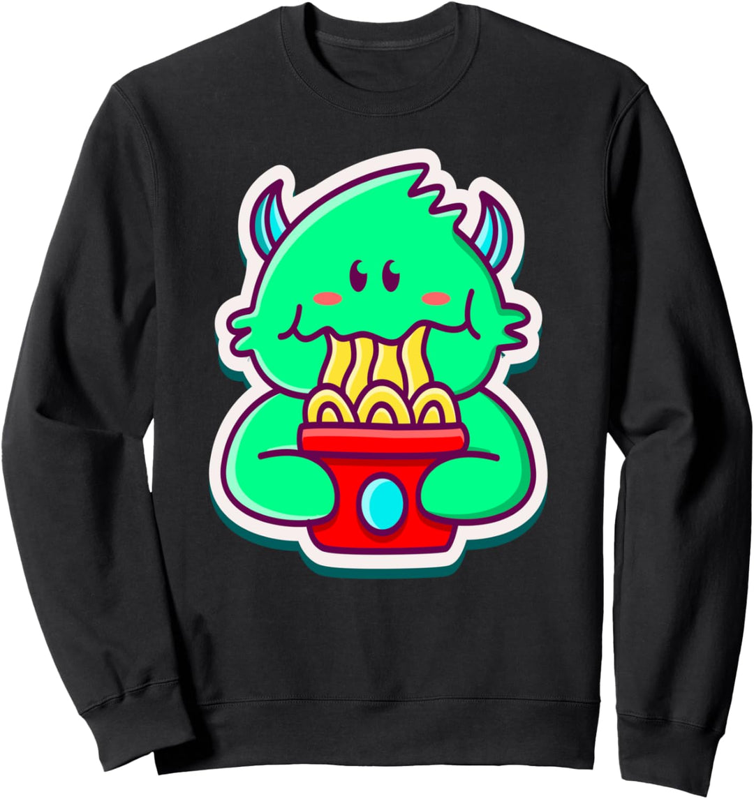 Funny Ramen Monster - noodles lovers Kids Gift Sweatshirt