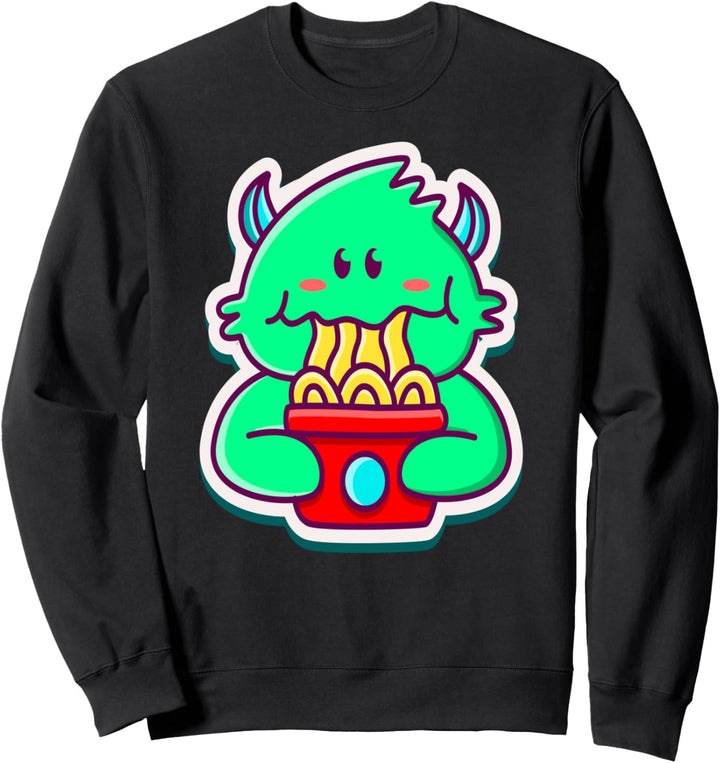 Funny Ramen Monster - noodles lovers Kids Gift Sweatshirt