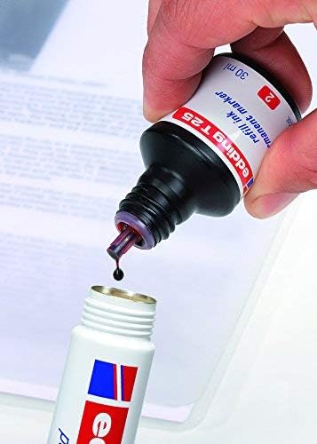 Edding Permanentmarker 800 Blau, 5 Stück, Nachfüllbar, Keilspitze, Wasserfest 4-12mm