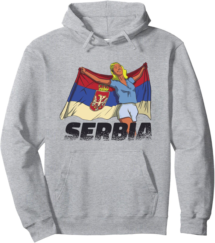 Serbien Flagge Srbija Serbische Farben Jugoslawien Belgrad Pullover Hoodie