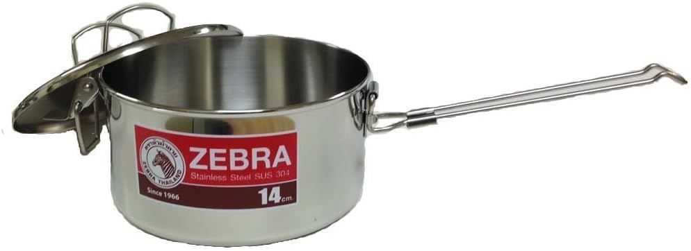 ZEBRA Lunchbox / Bushcraftpfanne "Billy Pan", aus Edelstahl, mit Einsatz, ca. 1,2L - 14cm x 8cm