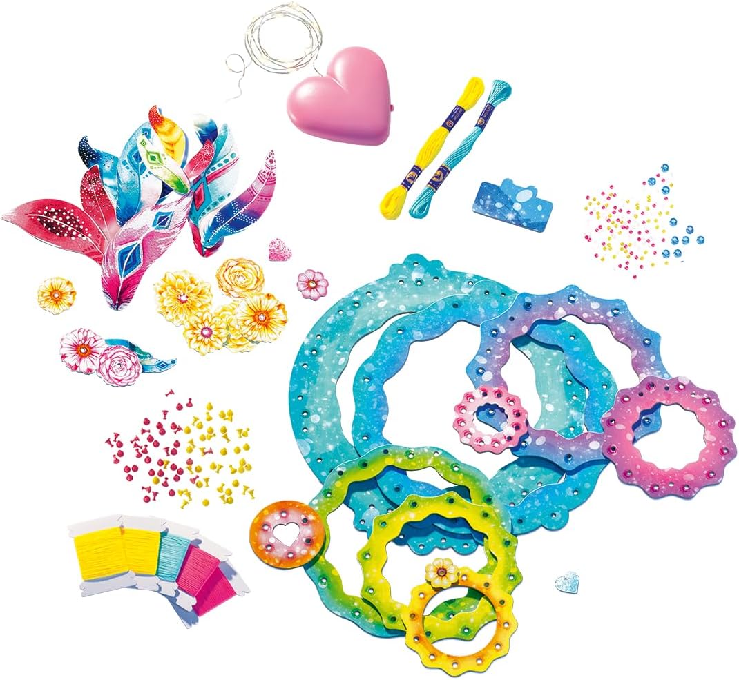 Ravensburger 18235 String Art Maxi:Dreamcatcher, String Art Bastelset für Kinder ab 8 Jahren, Kreati