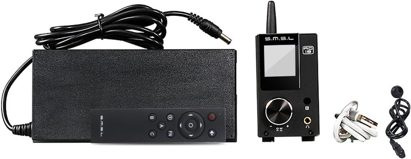 SMSL AD18 Audio-HiFi-Stereo-Verstärker mit Bluetooth 4.2 unterstützt Apt-X, USB DSP, volldigitaler L