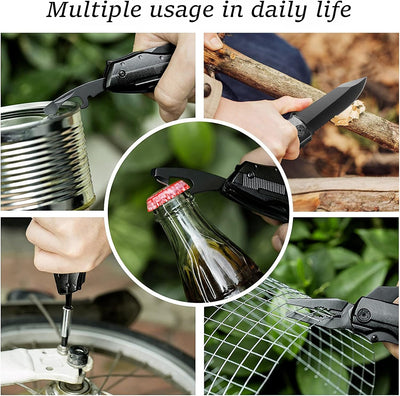 Geschenke für männer, BIBURY 5 in 1 Multifunktionsmesser, Weihnachtsgeschenke Faltbares Multitool Ta