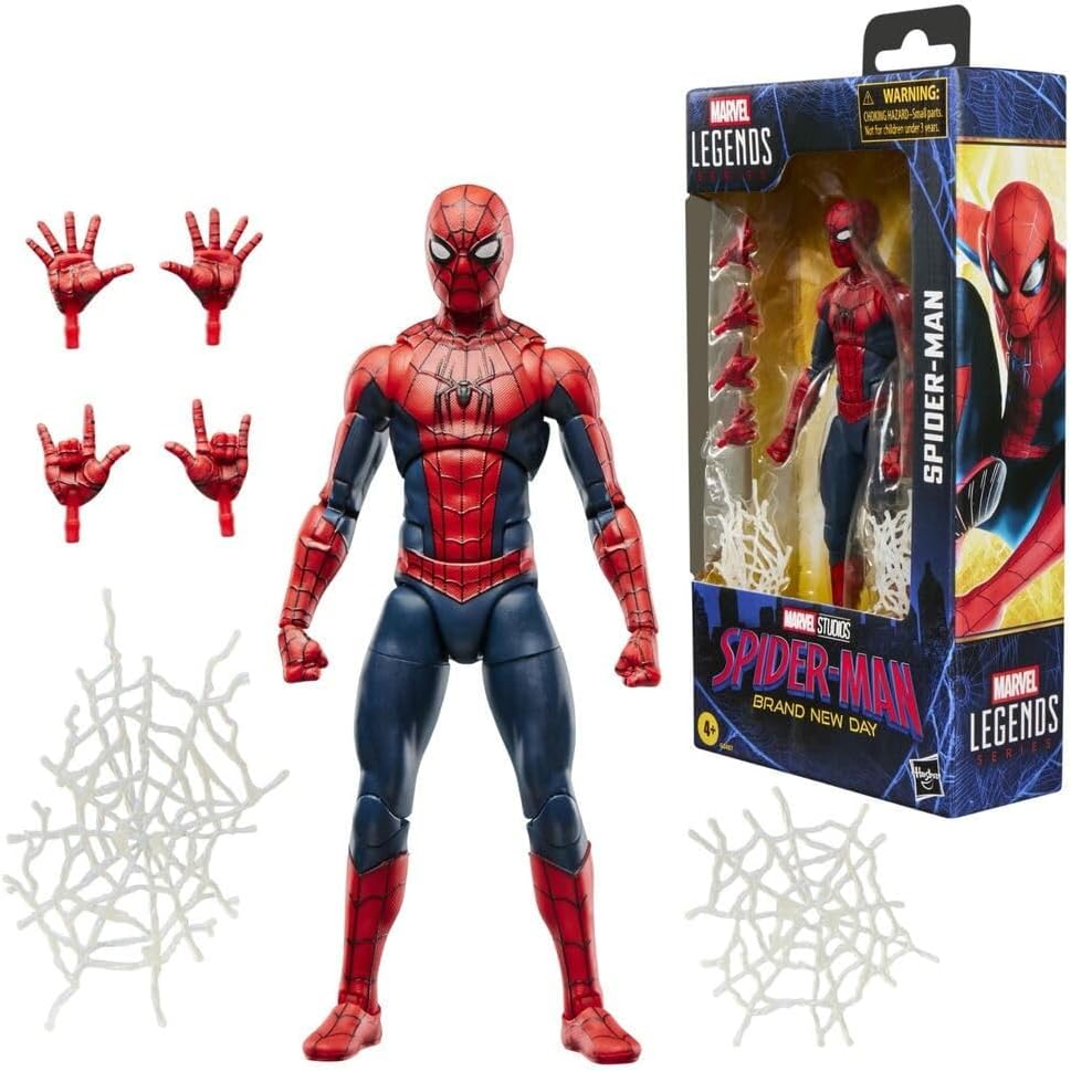 Marvel Legends Series Spider-Man, Spider-Man: Brand New Day Action-Figurenset zum Sammeln (15 cm)