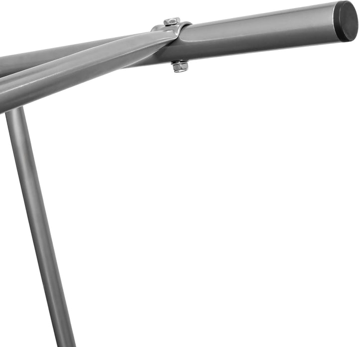 Spetebo Getränkekistenregal aus Metall 116 x 50 cm - in Silber für 6 Kisten – Flaschenkastenregal fü